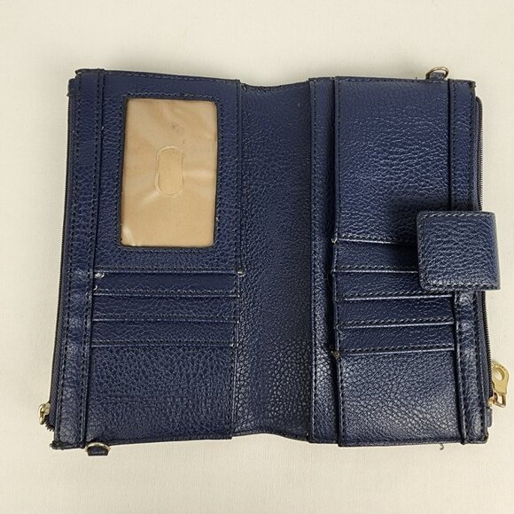 RELIC Blue Vegan Leather Wallet - Picture 5 of 10